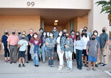 MEO staff, youth go for a walk  to kick off American Heart Month